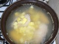 kuřecí polévka ajiaco santafereno